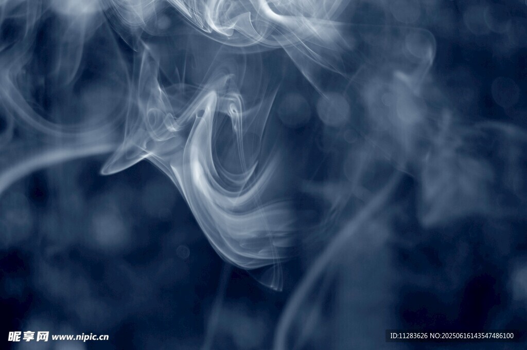 夢幻藍色煙霧紋理畫面