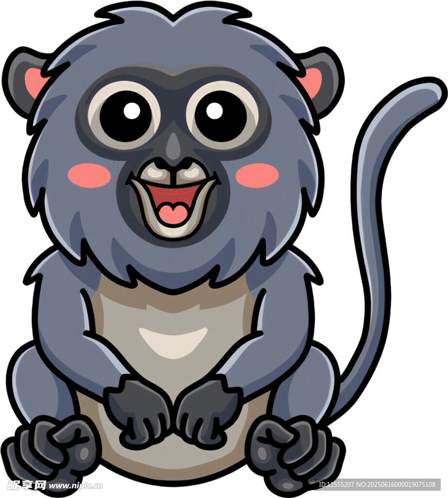 可愛卡通小猴子形象