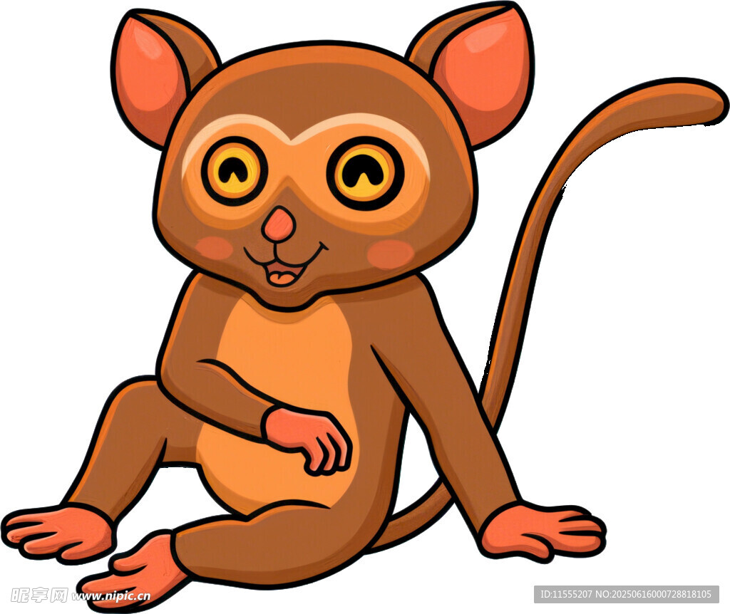 可愛小猴子卡通形象
