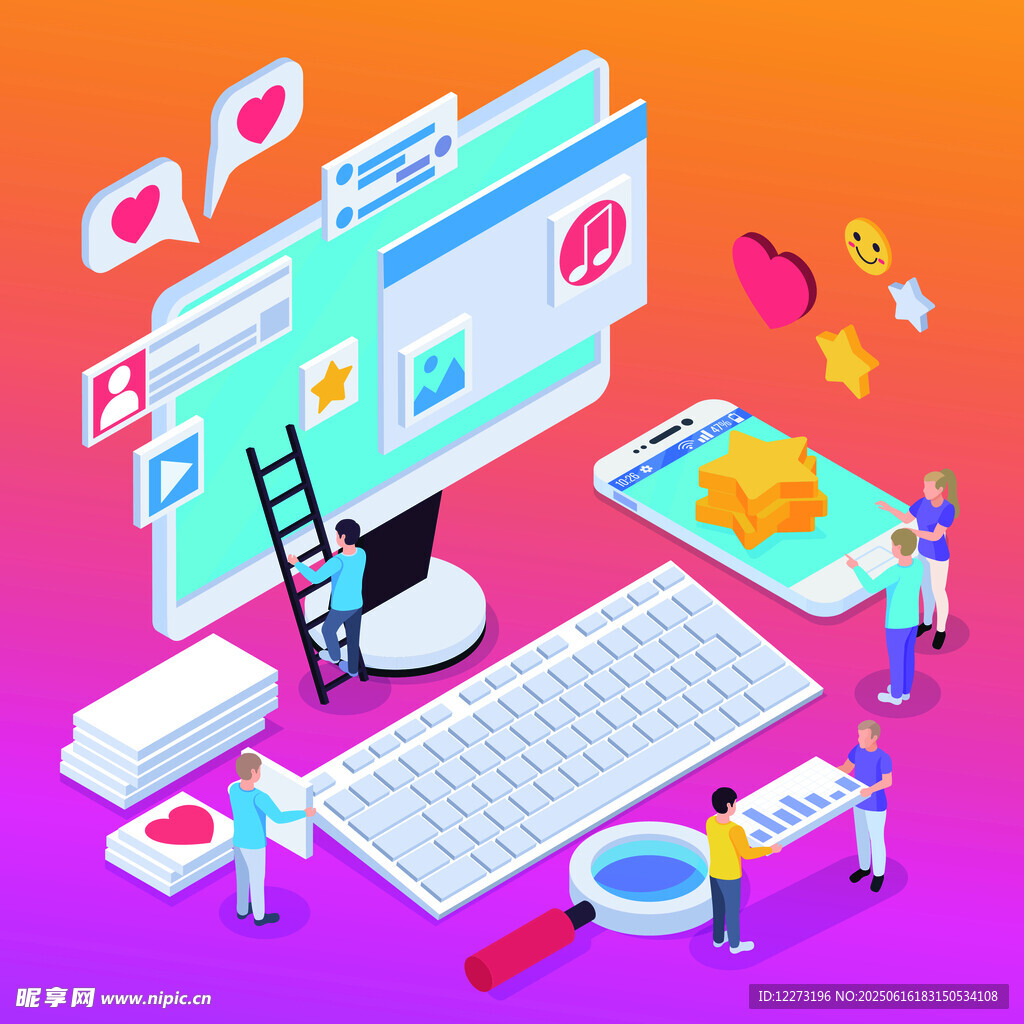 創意網頁設計工作場景