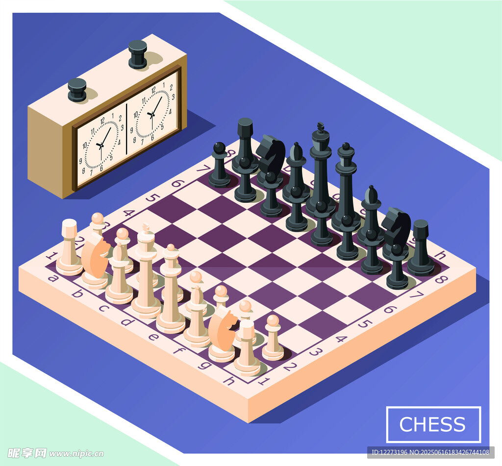 國際象棋棋局與計時鐘