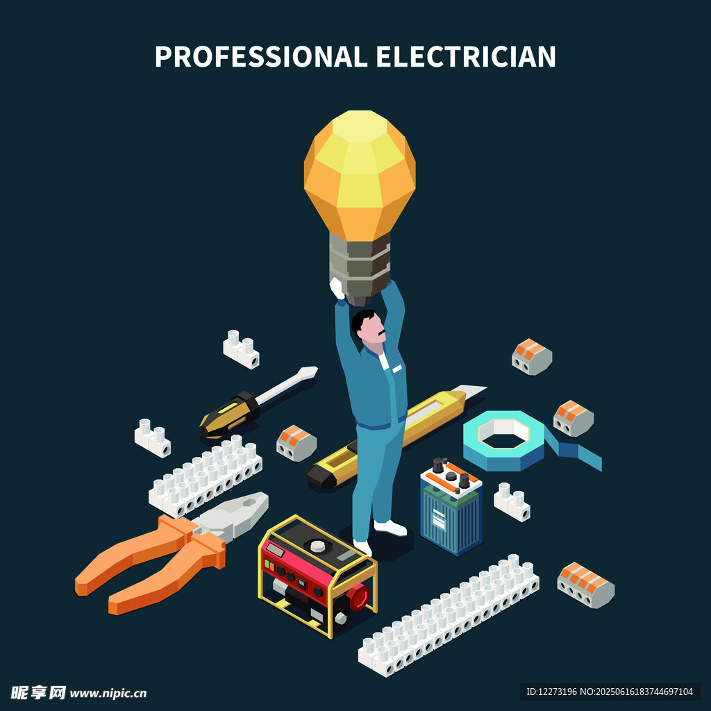 專業電工工具與工作場景