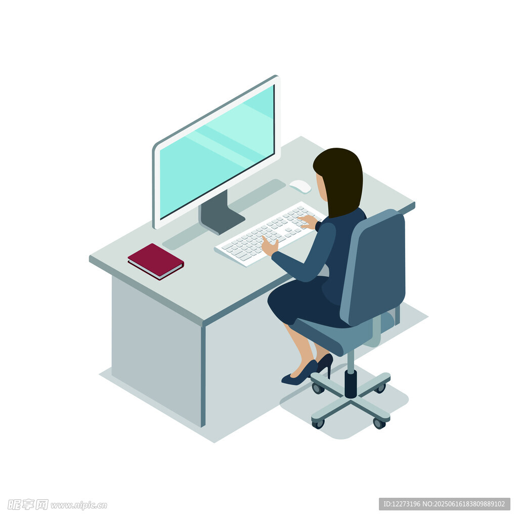 女性辦公場景
