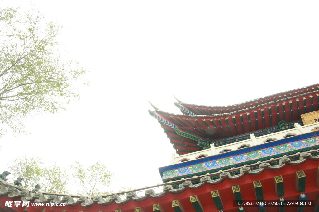 中式古建筑飛檐一角