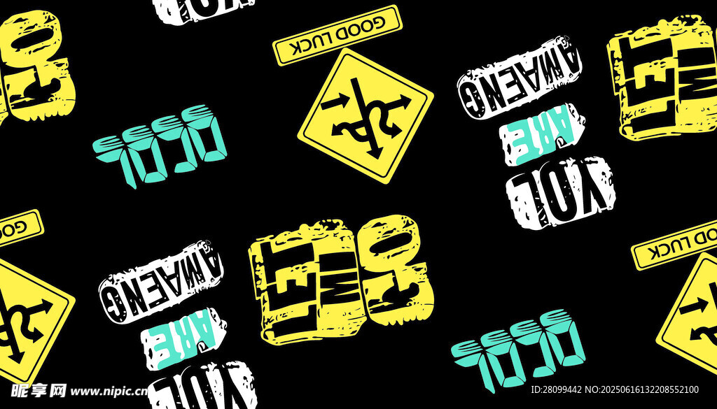 復(fù)古風(fēng)賽車元素圖案設(shè)計(jì)