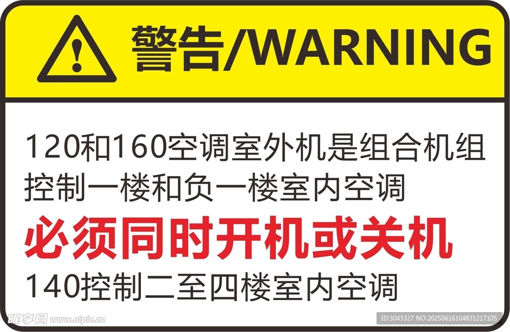 用電提醒警告