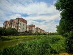 河畔住宅區風景