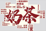 奶茶背景墻