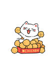 招財(cái)貓捧金元寶超可愛