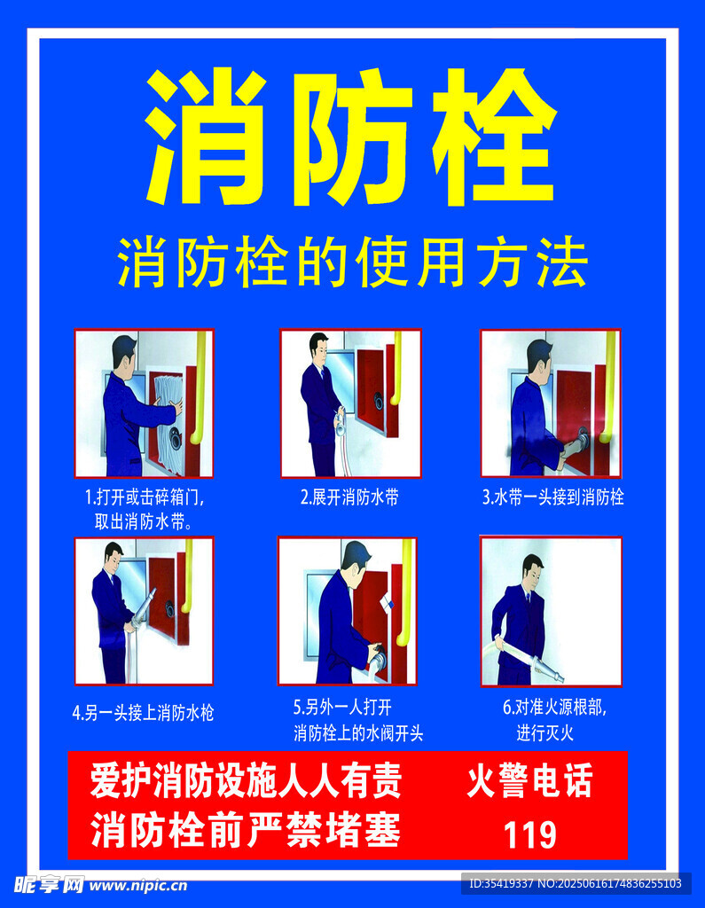 消防栓使用方法展示圖