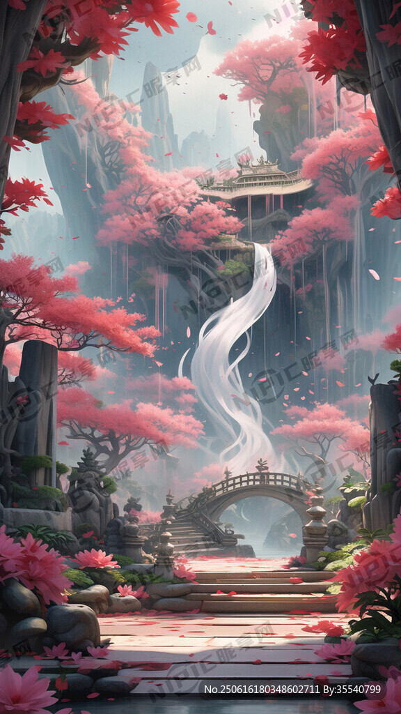 游戲夢幻唯美新中式風景 超高清