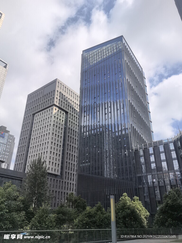 都市摩天大樓景觀