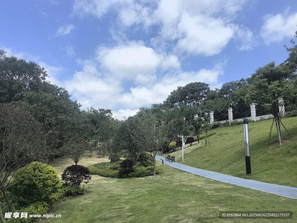 美麗戶外園林景觀小路