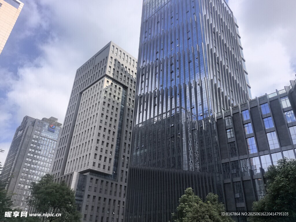都市摩天大樓景觀