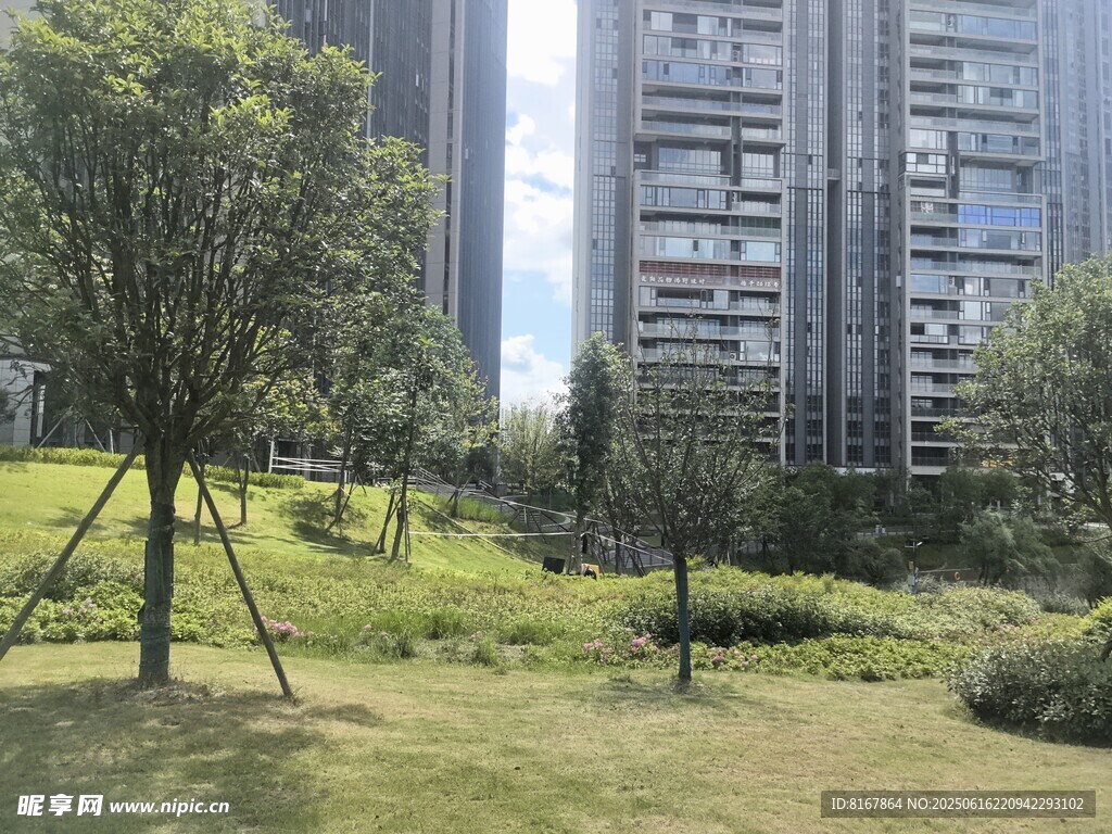 城市中的靜謐綠化景觀