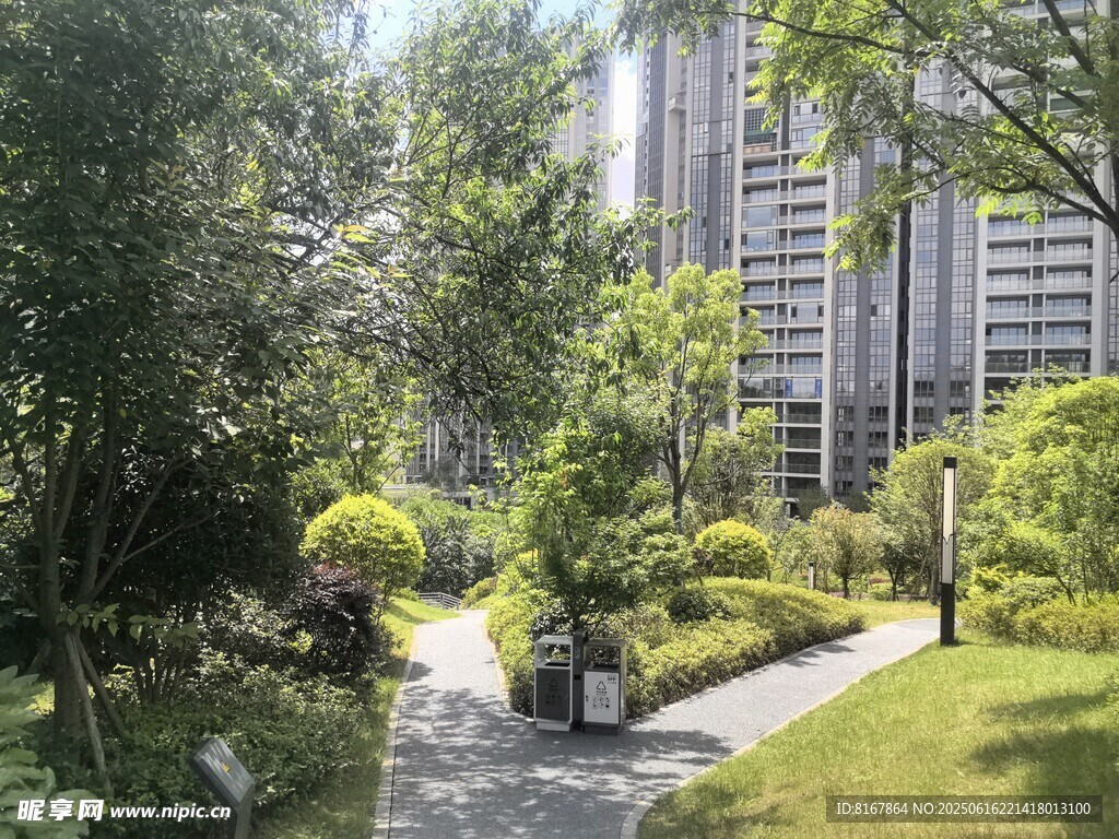 城市中的靜謐綠植小徑