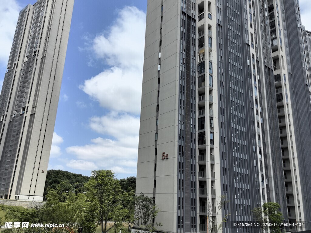 高層住宅樓外觀景觀