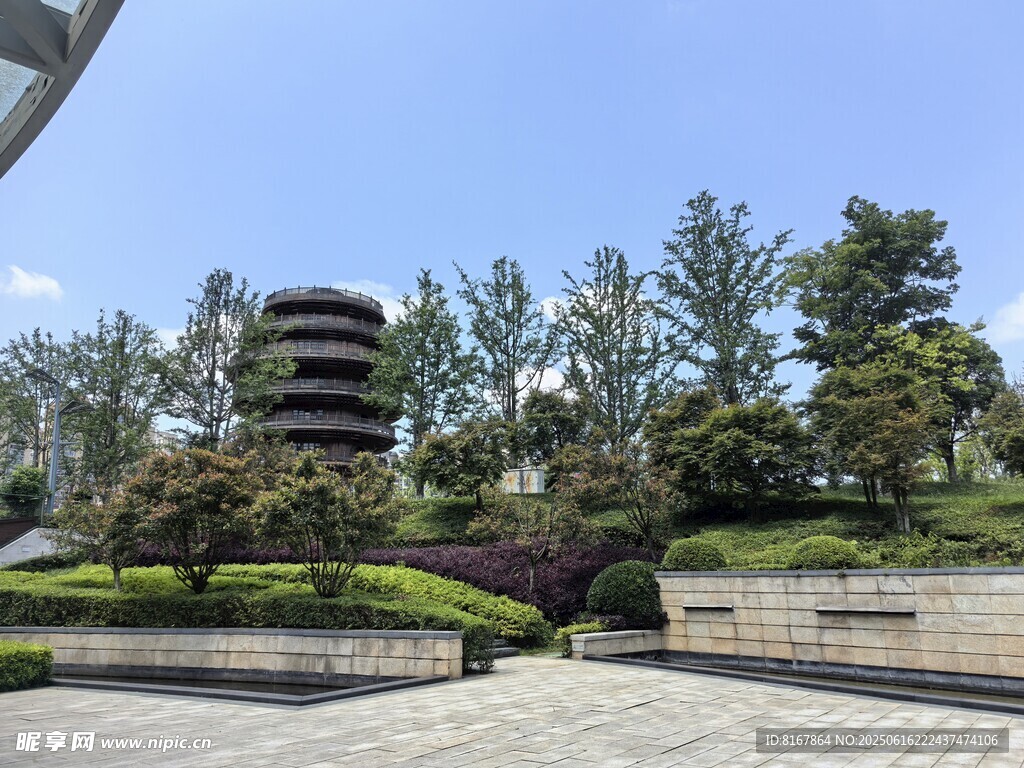 現代園林景觀設計一角