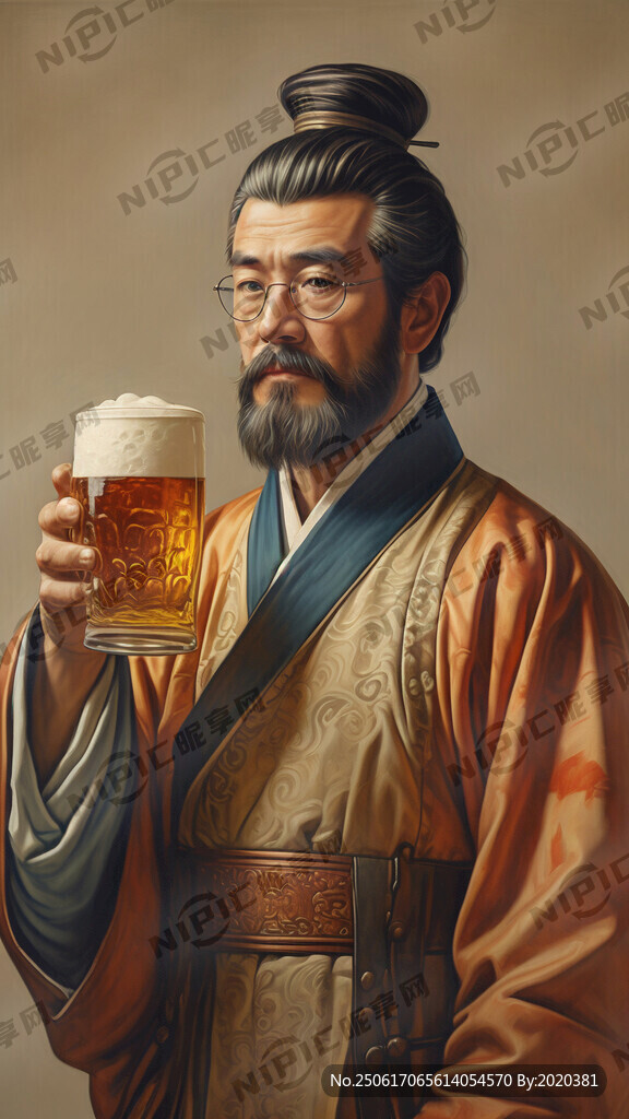 歷史人物復(fù)古半身像