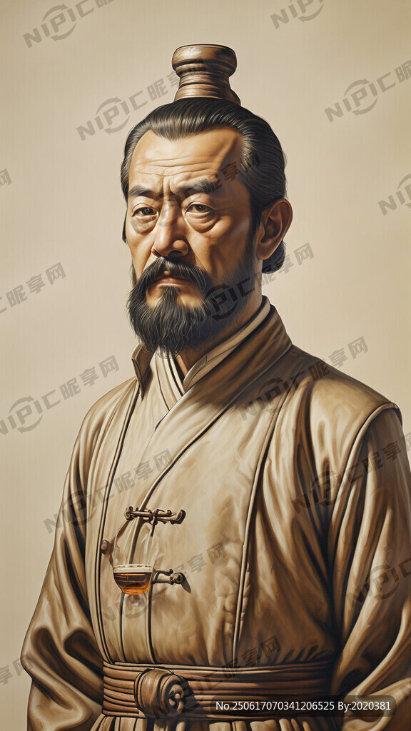 歷史人物復古半身像