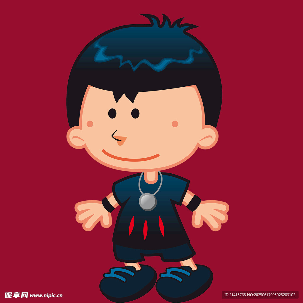 卡通男孩形象展示