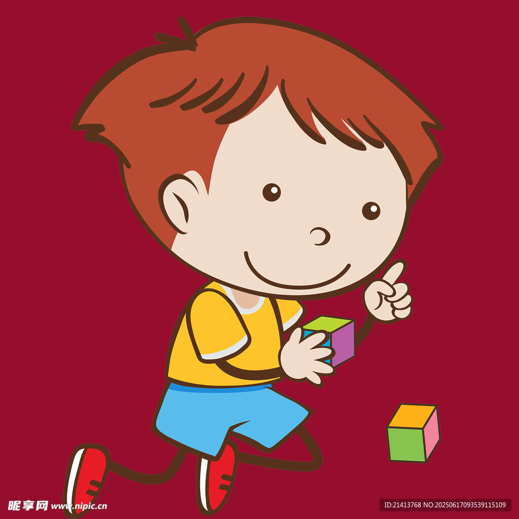玩耍的小男孩