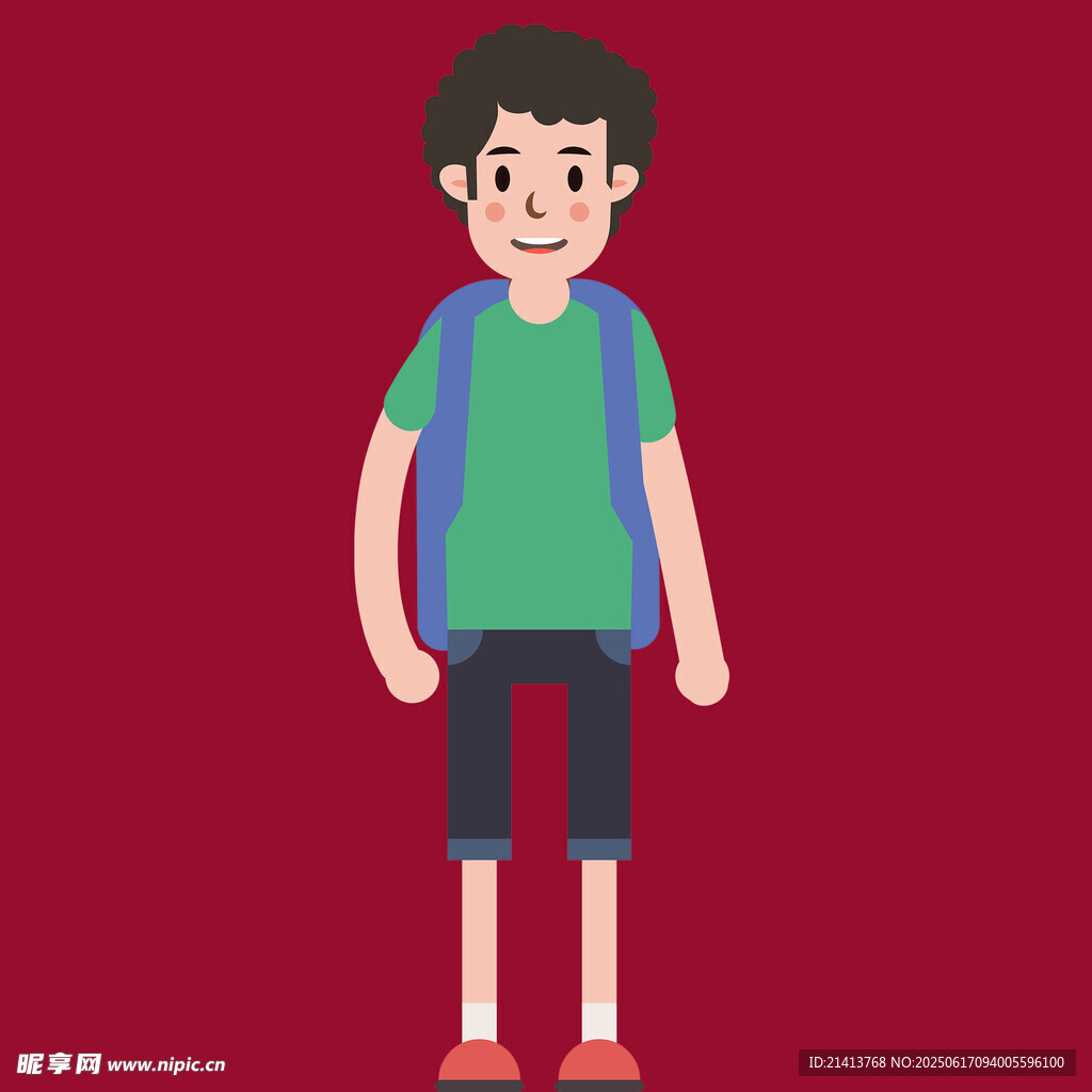 背著書包的少年