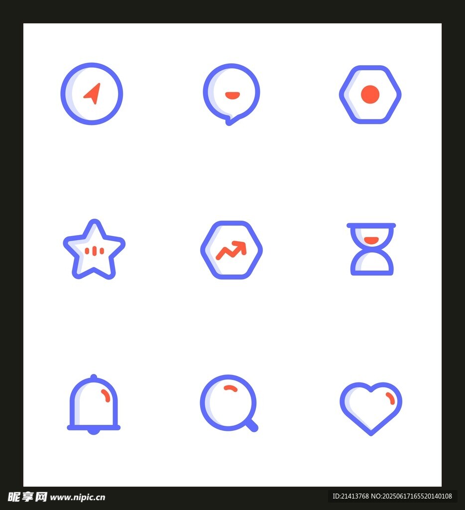 簡(jiǎn)約多彩圖標(biāo)集合