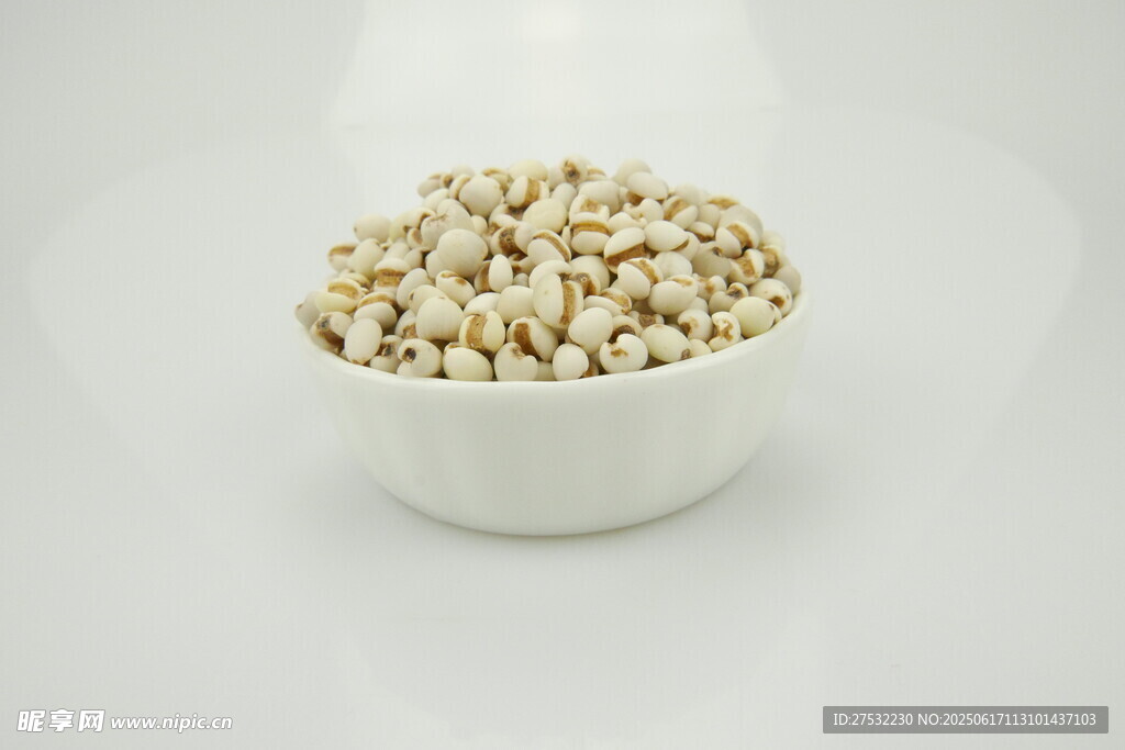 碗中飽滿薏仁米