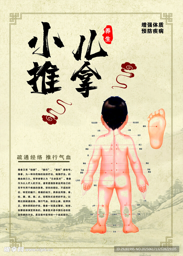 小兒推拿宣傳海報