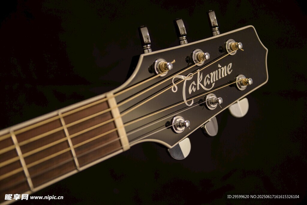Fender吉他琴頭特寫