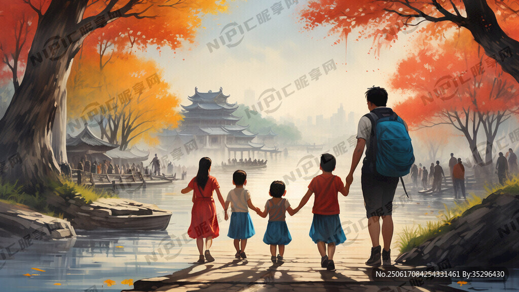親子徒步  行走千年運河 