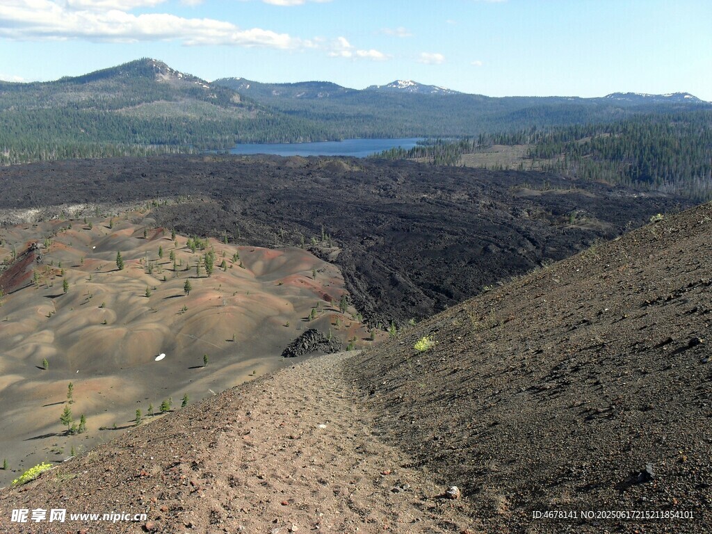 火山地貌景觀俯瞰