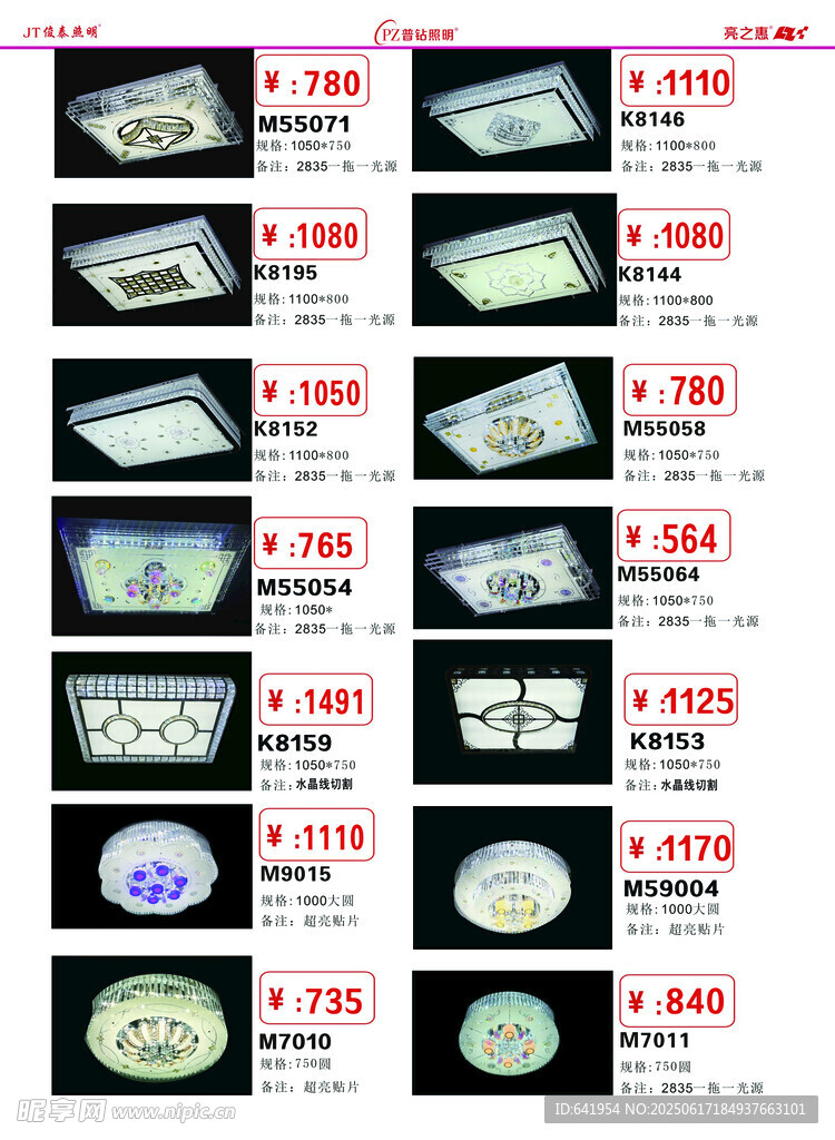 多樣汽車大燈展示