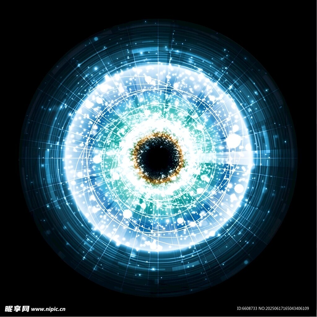 科幻風格的神秘眼球圖案