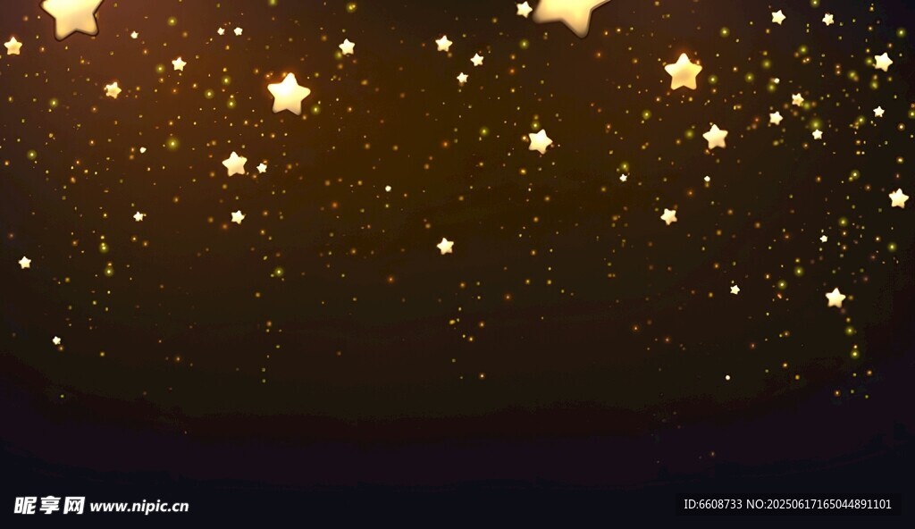 夢幻金色星空背景圖