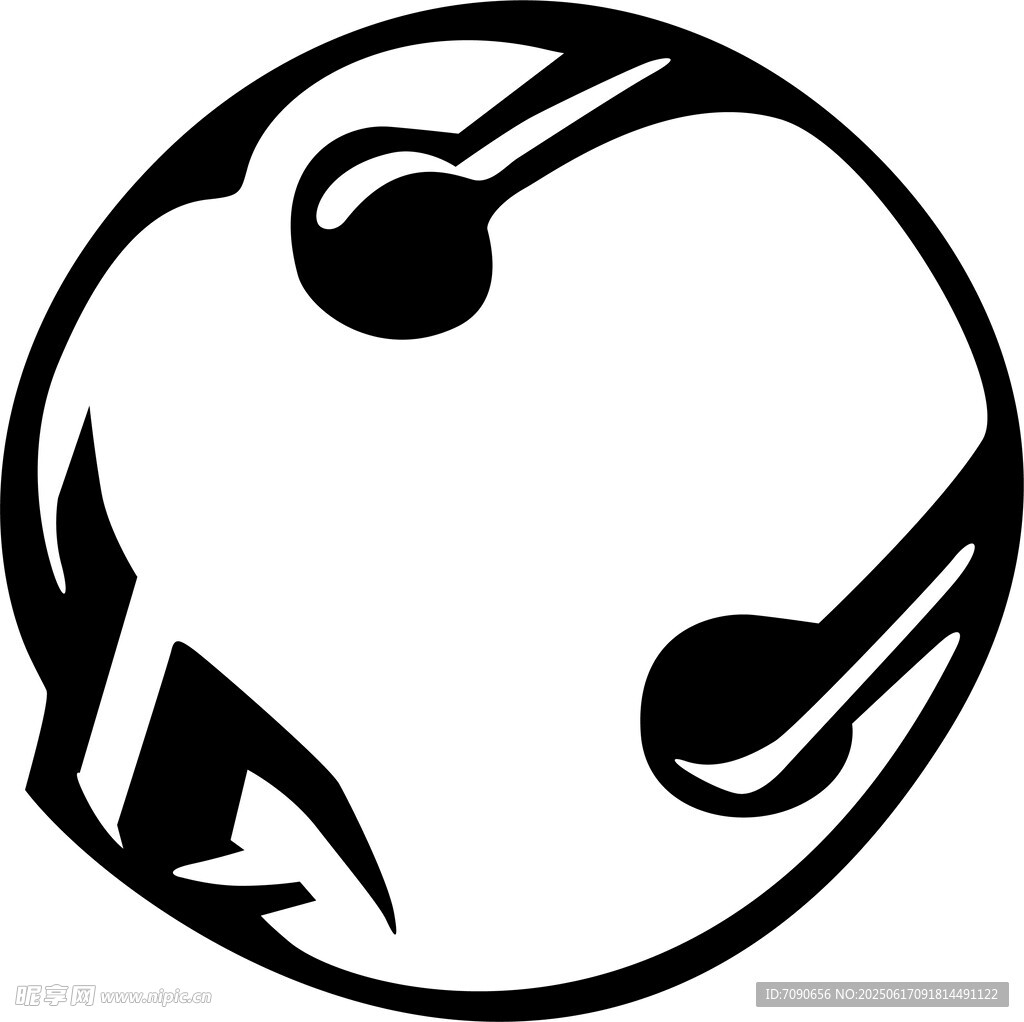 簡約黑白球形音樂 