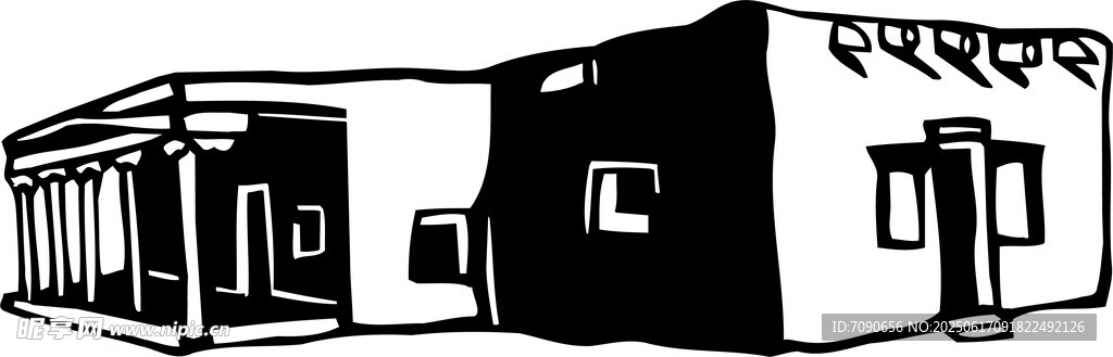 簡(jiǎn)約黑白風(fēng)建筑外觀
