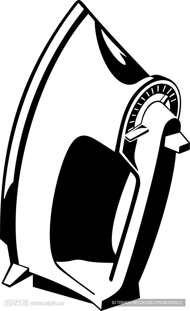 簡(jiǎn)約風(fēng)格電熨斗插畫(huà)