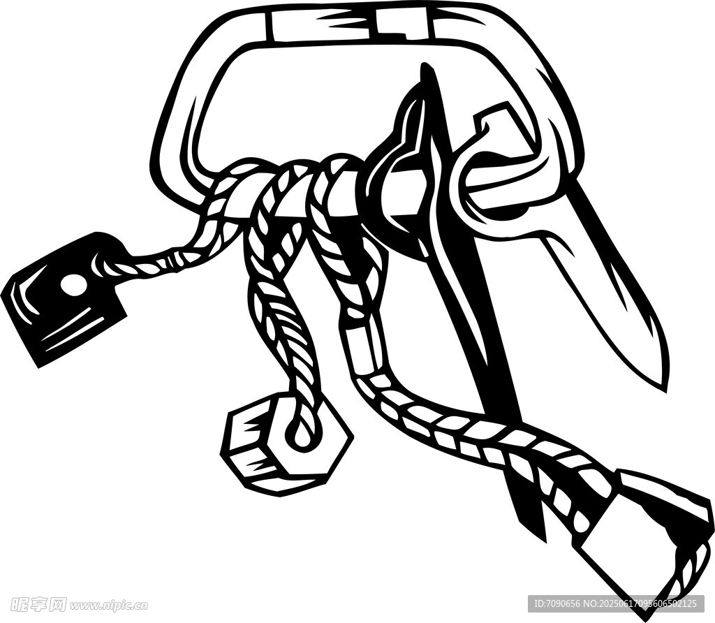 攀巖裝備簡(jiǎn)筆畫(huà)