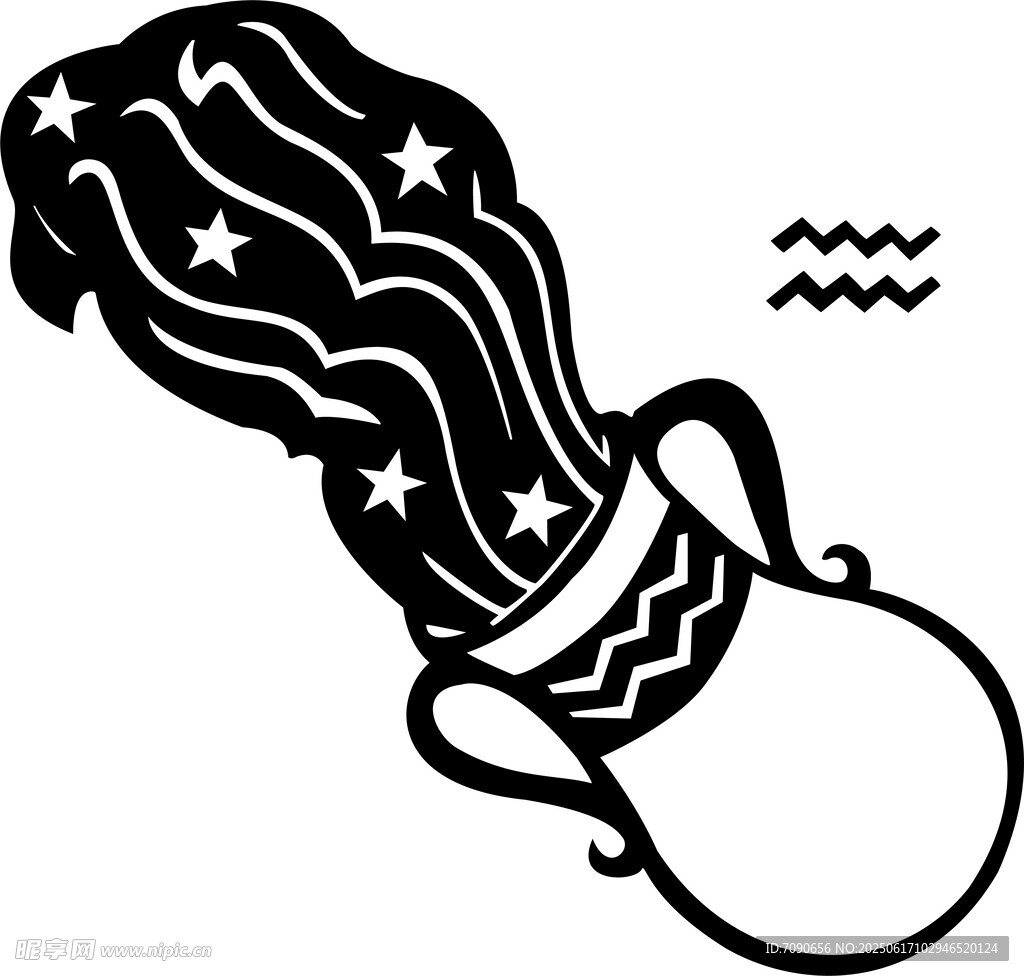 魔法瓶中涌出星芒圖案