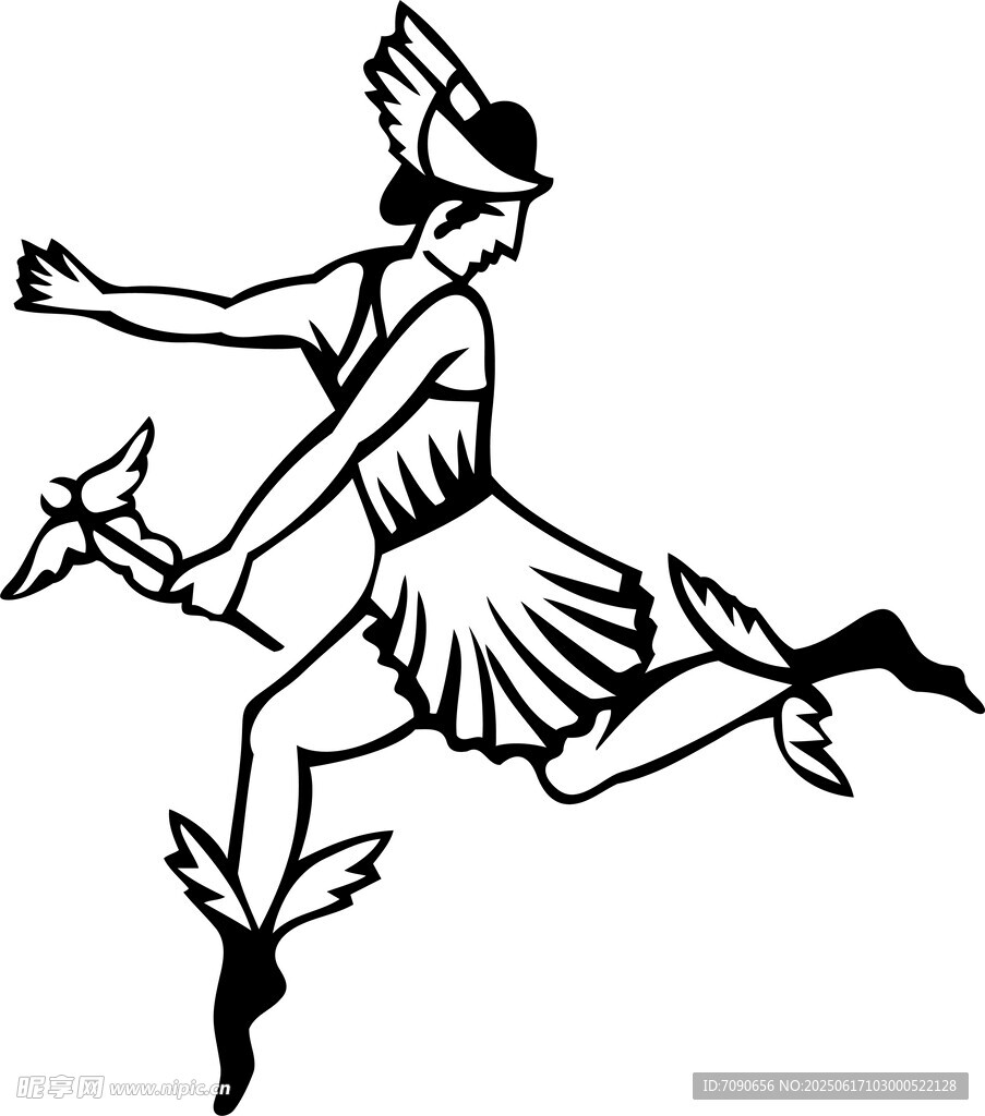 古希臘奔跑的女運動員