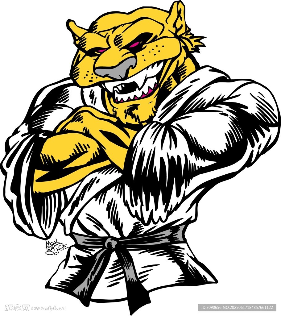 老虎武士形象