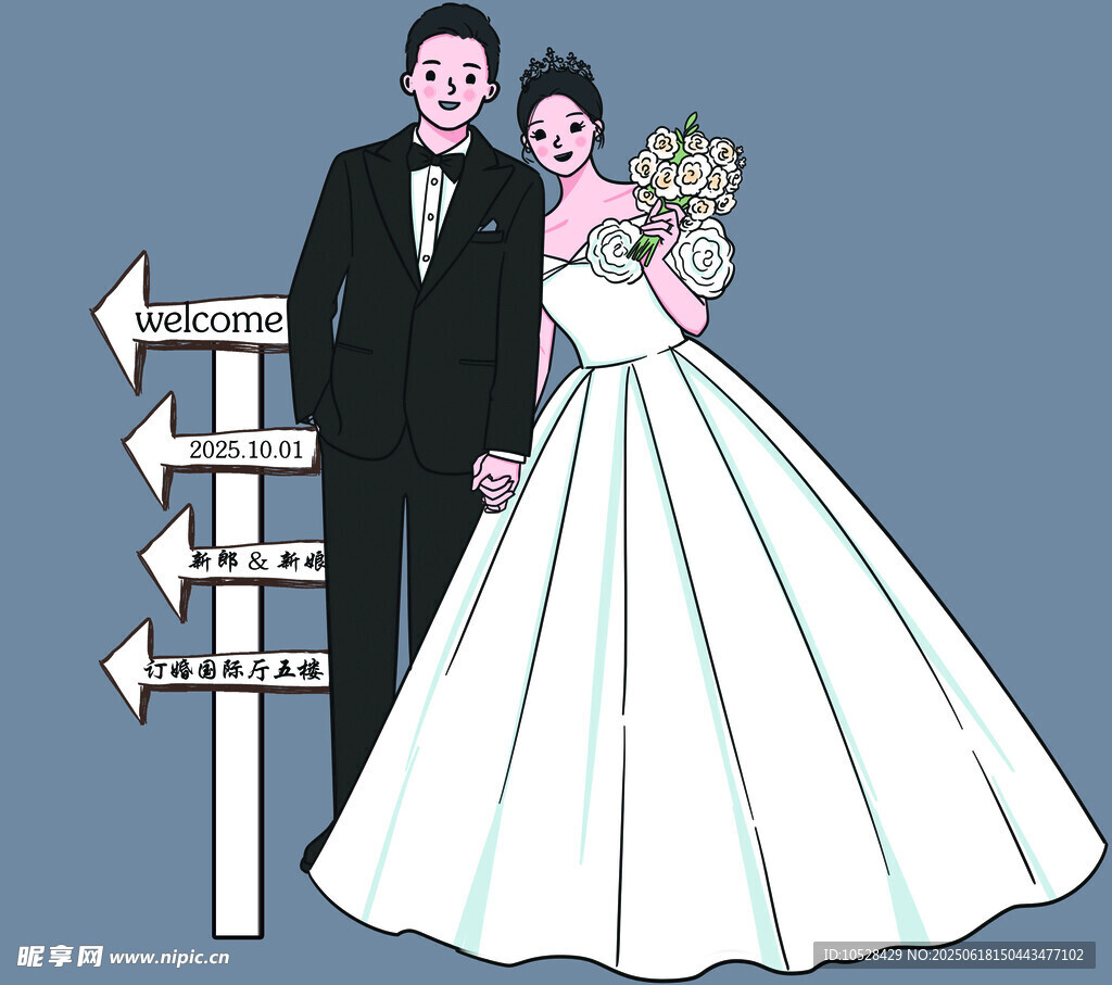 婚禮漫畫卡通頭像