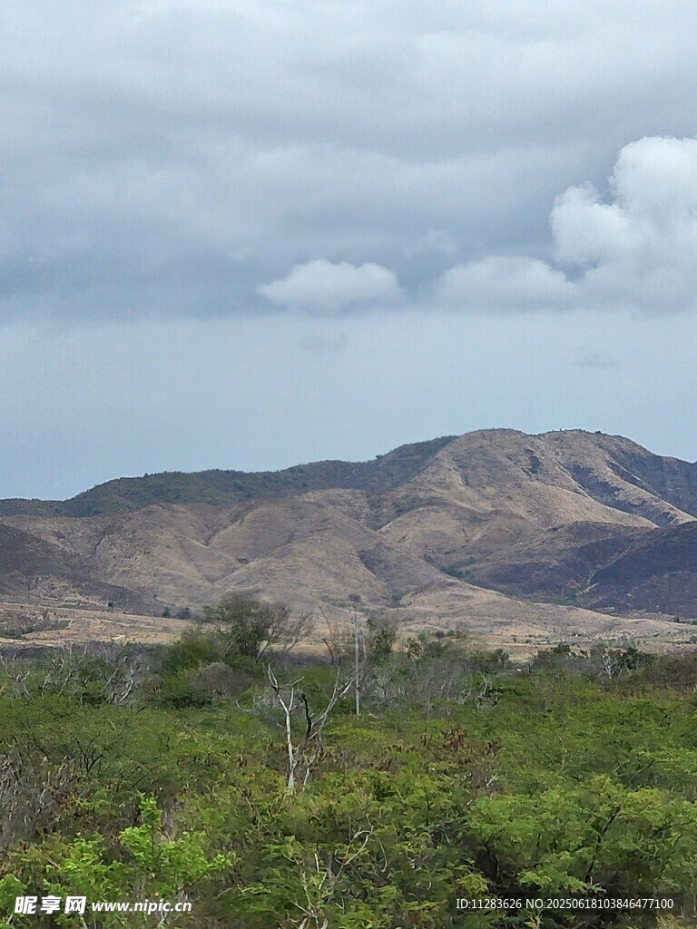 山巒綠野間的自然景致
