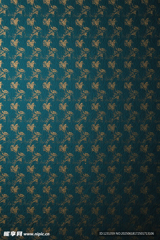 藍綠色花紋背景圖案