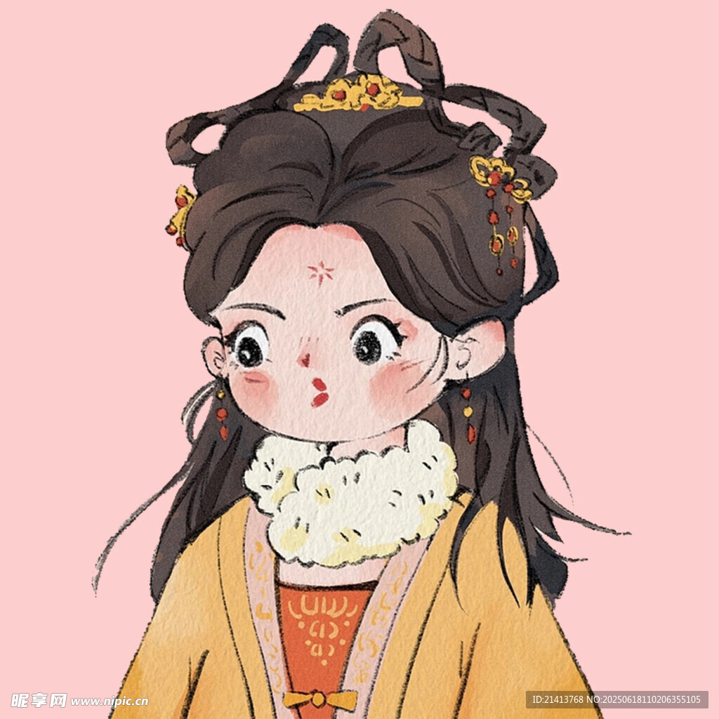 古風可愛少女古裝形象