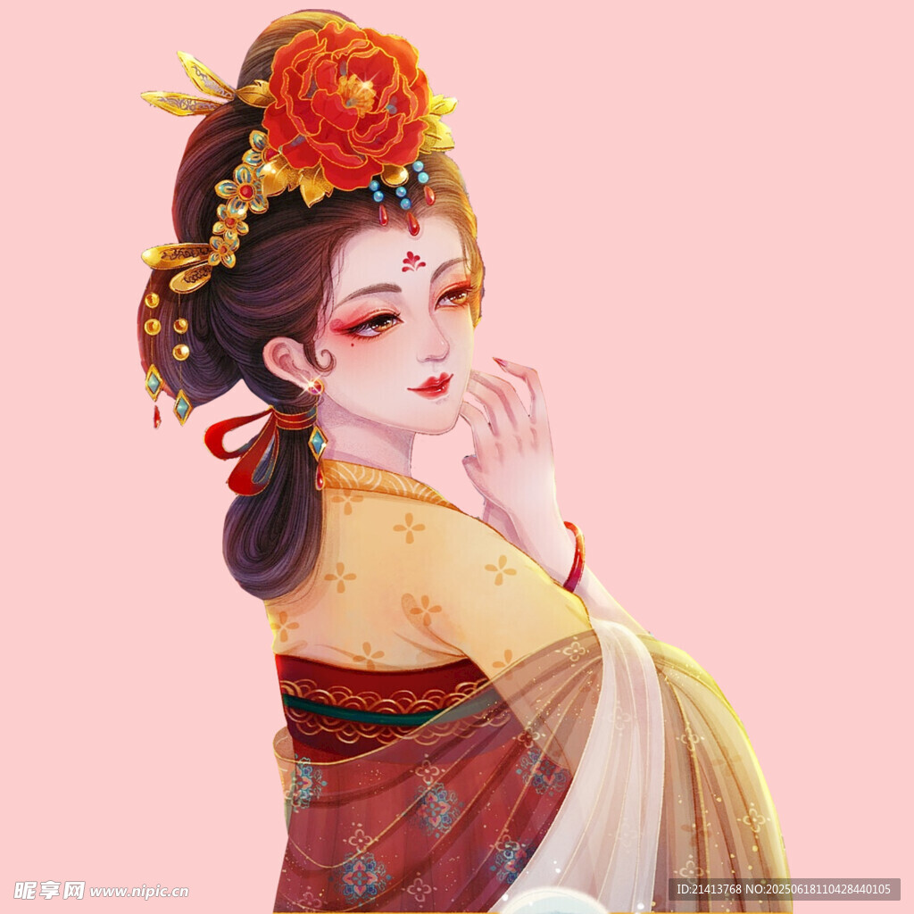 古風戲曲扮相女子