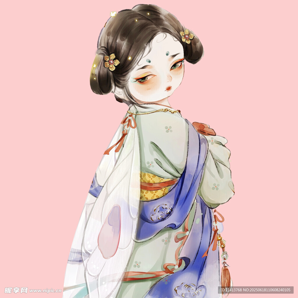 古風少女  典雅服飾展東方美