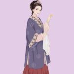古典漢服女子優(yōu)雅姿態(tài)